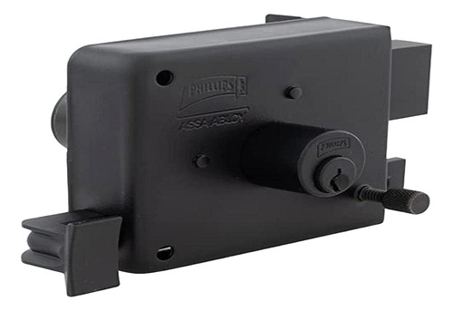 Cerradura Sobreponer Derecha Negro 715 Phillips