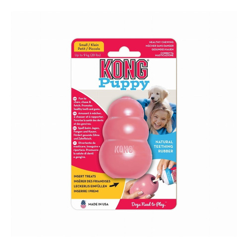 Juguete Kong Puppy Para Perros Cachorros Talla S Hasta 9 Kg