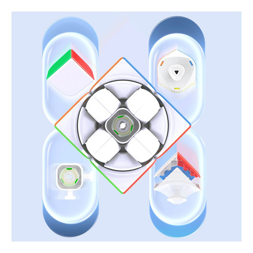 251 V2, 2x2 Speed Cube Mini Cube Puzzle Toy 2x2x2 Cub...