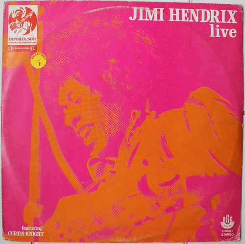 Lp Vinil Jimi Hendrix With Curtis Knight Live Ed Brasil 1971