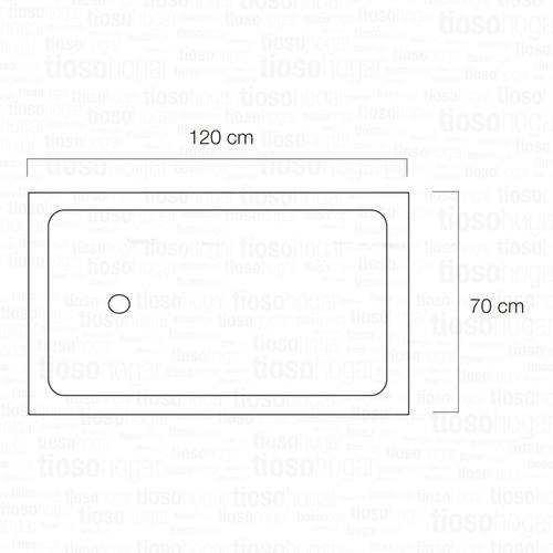 Imagen 3 de 10 de Receptaculo Ducha Rectangular Plato 120x70 Cm Anti Envio