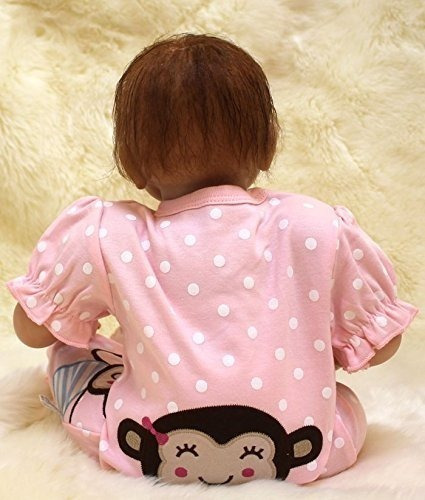 Muñeca Reborn Bebe Aspecto Real Suave Hecho A Mano 55 Cm