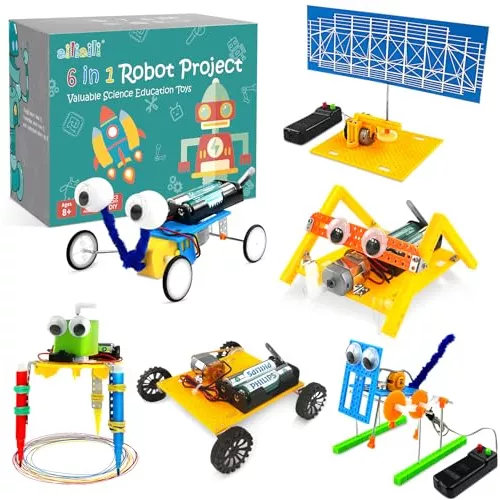 Kit de robótica STEM, 6 juegos de proyectos de ciencia electrónica  experimentos para niños de 8 a 12 años, 6 a 8 años, juguetes STEM para  niños de 8 a