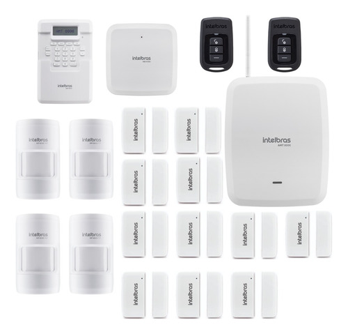 Kit Completo Central Alarme Intelbras Amt 8000 Sensores Mts