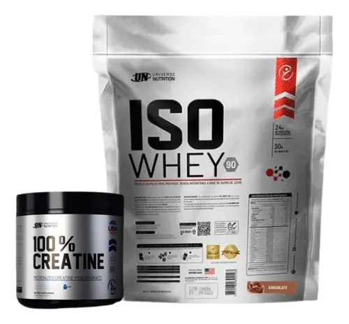 comprar Iso Whey 90 3kg + 100% Creatina Universe Nutrition