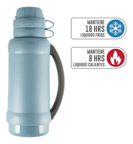Thermo Líquido 1lt New Stone Matero Thermos Gris Claro
