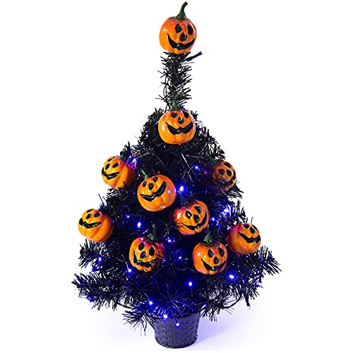 21 6 30 Led Halloween Black Spooky Tree Brillaba Luces ...