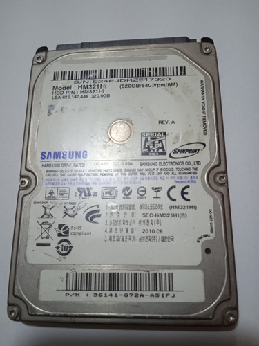 Disco Duro Samsung 320gb 2.5