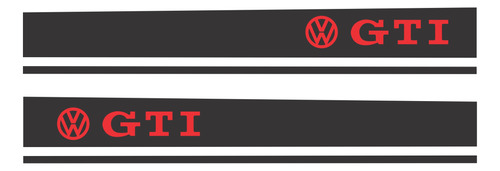 Kit Adesivo Faixa Lateral Volkswagen Golf Gti - Imp91