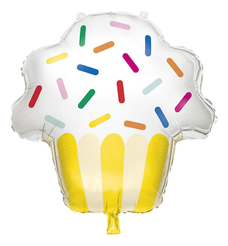 Globo De Aluminio Gigante Multicolor 74 Cm Para Cupcakes
