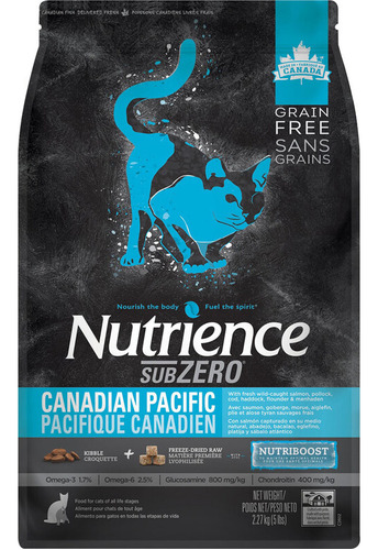 Nutrience Subzero Canadian Pacific Para Gatos 5 Kg Bolsa