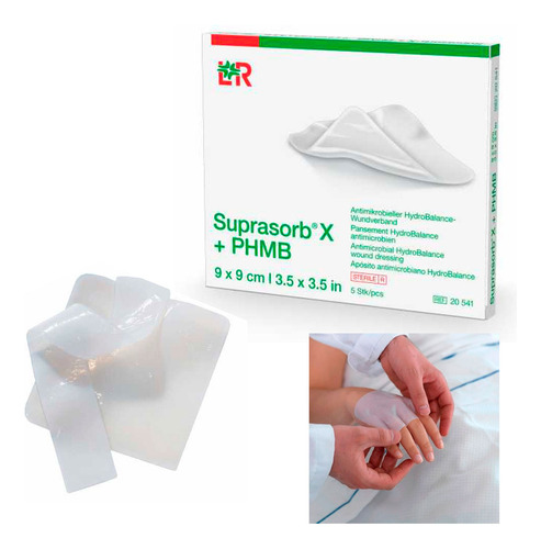 Curativo Suprasorb X + Phmb Hidrofibra 9 X 9cm 1un L & R
