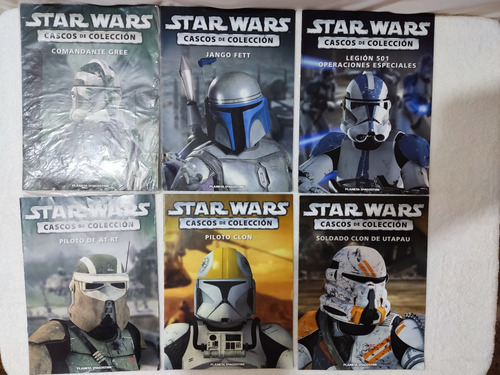 Lote 6 Revistas Star Wars Cascos De Coleccion, Jango Fett.