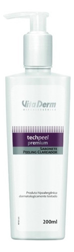 Sabonete Peeling Clareador Techpeel Premium Vitaderm 200ml