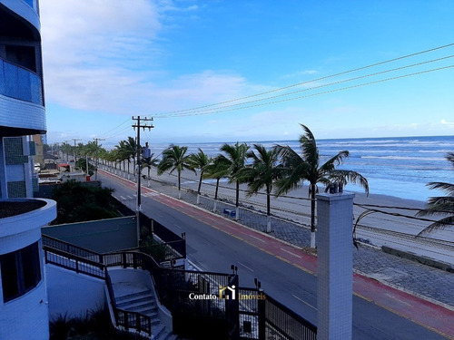 Imagem 1 de 13 de Apartamento Mobiliado De Frente Mar Venda Mongaguá - Ap0251-1