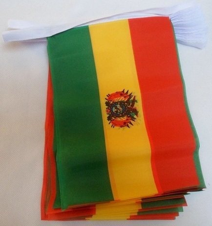 Bandera De Az Flag Bolivia 6 Metros Banderines 20 Banderas 9