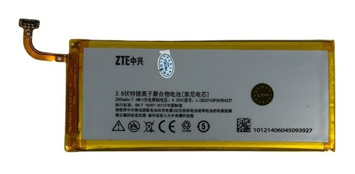 Bateria Para Zte Nx406 Victoria 2 Nx406 Li3820t43p3h984237