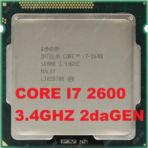 Procesador Core I7 2da/gen 3.4ghz 2600 Socket 1155