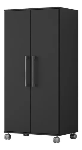 Armario lavanderia michele 2 portas 1.10m com rodinhas cor onix Quarta Divisão Móveis Menor preço em Armario lavanderia michele 2 portas 1.10m com rodinhas cor onix Quarta Divisão Móveis