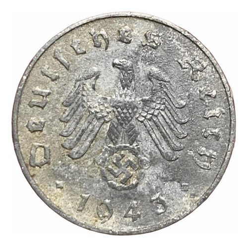 Moneda 10 Peniques Alemania Nazi 1943 A Berlín Km 101