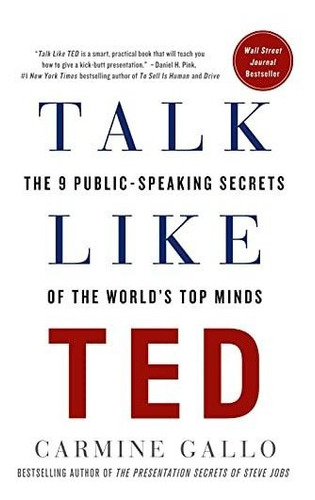 Book : Talk Like Ted The 9 Public-speaking Secrets Of The..