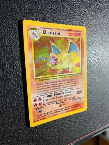 Charizard (4/102) Base Set Carta Pokémon Tcg Rara Vintage