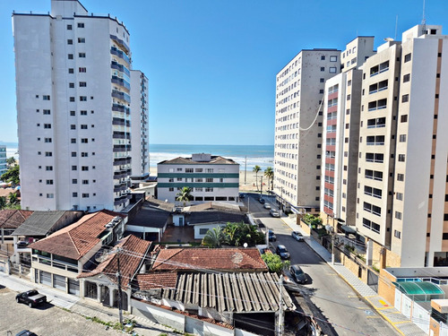 Vista Para O Mar, 2 Dormitórios, Suíte, Sacada Gourmet, Piscina, R$ 360 Mil, Em Praia Grande (ap1399).