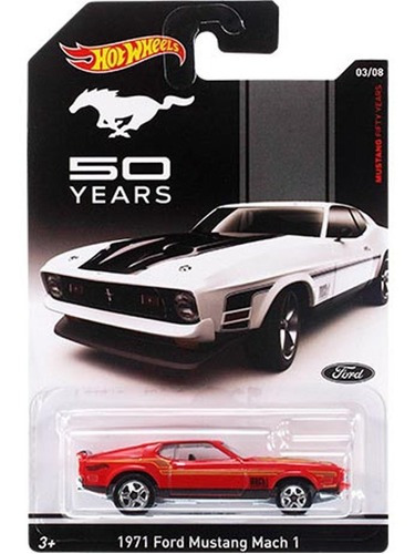 Auto Hot Wheels 1971 Ford Mustang Mach 1 Bdl74 50 Years 