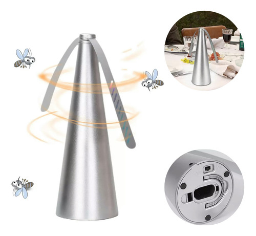 Abanico Multifuncional para Exteriores,Repelente de Moscas,Repelente de Moscas Automático Recargable y Repelente de Mosquitos,Artefacto de Mesa,Ventilador Repelente de Moscas y Mosquitos