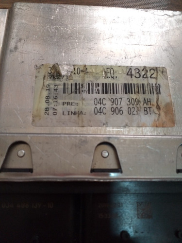 Módulo Injeção Vw Tsi 04c907309ah 0261s16720 Descodificado (Usado)
