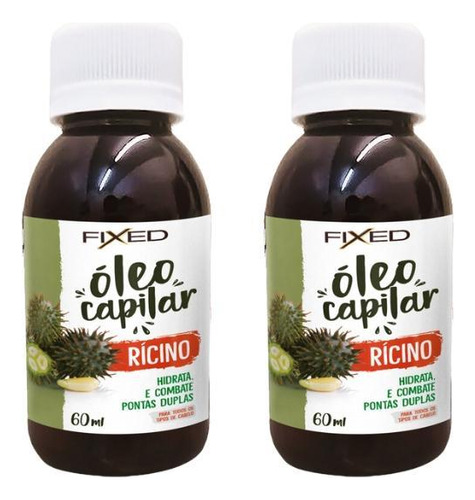 Oleo Capilar Fixed Ricino 60ml-kit C/2un