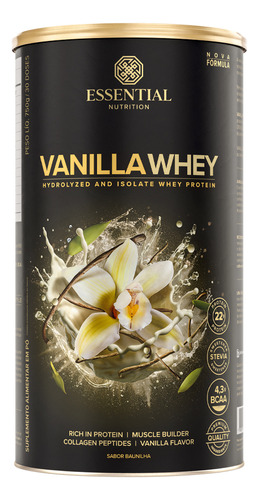 Vanilla Whey Protein (900g) Hidrolisado Essential Nutrition