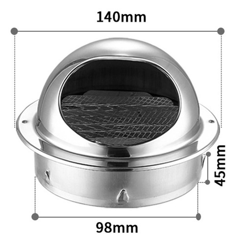 Salida De Aire De Pared Con Campana Extractora De