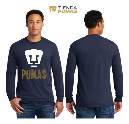 Playera Deportiva M Larga Hombre Pumas Unam Pumas Logo