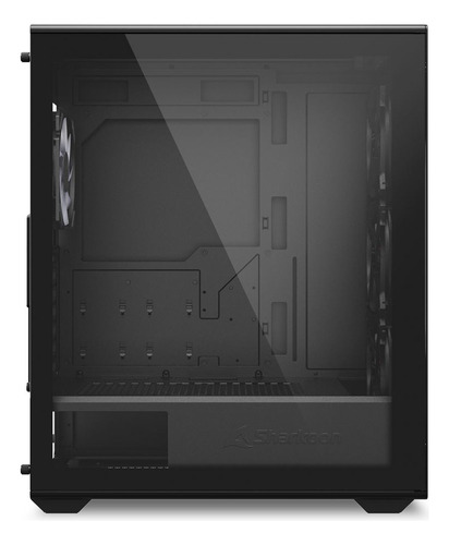 Gabinete Gamer Sharkoon Vk2 Rgb Cristal Templado Atx Usb 3.0 Color Negro