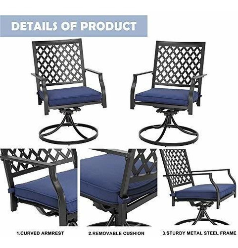Lokatse Home - Juego De 2 Sillas Giratorias De Comedor Con C