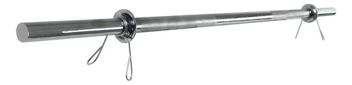 Barra De Supino Para Academia 1,60m Maciça 28mm P/musculação Cor Cromada