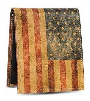 American Flag Wallet - Bifold Trifold Artisan Leather Cvqh5