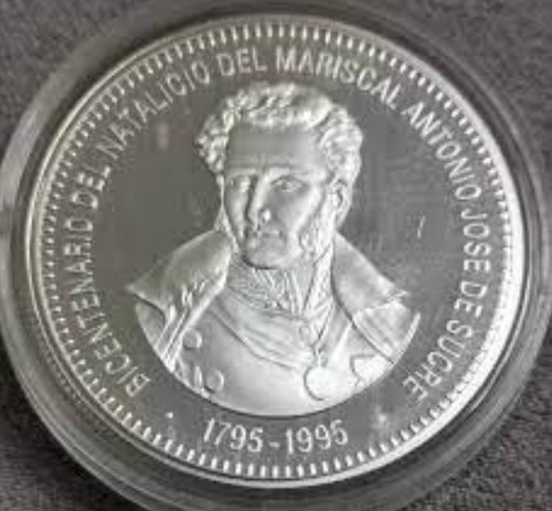 Moneda De Plata Colección Natalicio De Antonio José De Sucre