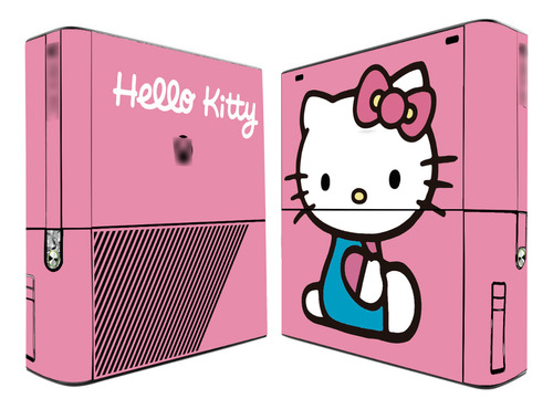 Skin Para Xbox 360 E Hello Kitty + 2 Mandos