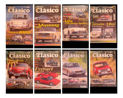 Ocho Revistas Motor Clásico 