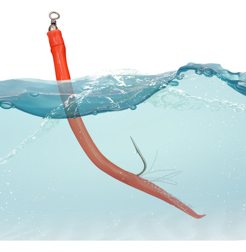 3 Anzuelo De Pesca, Señuelo De Pesca Suave, Cebo Rojo