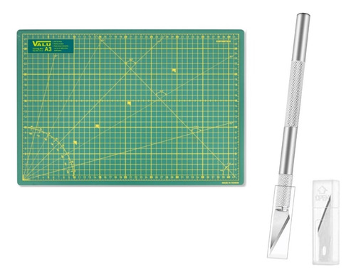 Cutter Bisturi De Precisión Con Cuchilla + Base De Corte A3