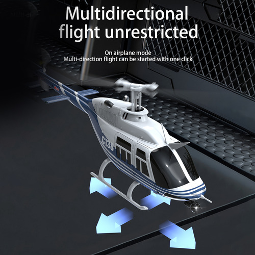 Modelo De Avión, Helicóptero Único, Control Remoto De 4 Cana