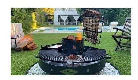 Imagen 5 de 9 de Fogon Duomo Parrilla Grande Tromen C/ Accesorios