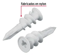 Comprar Taquete 1\u002F2' Plástico TAQ-1\u002F2TP Autotaladrante para panel 100 Pz 42008 Fiero