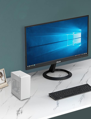 Mini Itx Case De Aluminio Con Pcie Riser, Joyjom Mini Pc Cas
