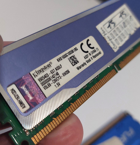 Memorias Ram 16gb Ddr3 (2x8gb) Hyperx Kingston Fury + Blu (Usado)