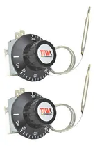 Comprar Kit Cu002F 2 Termostato Analógico Tiwa 50u002F300° 30a S Bucha Curto