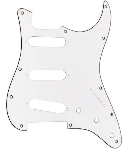 Mica Blanca Precableada Para Guitarra Strat Dimarzio Fg2108 Color Blanco Diseño Blanco